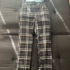 Plaid / Checkered Trousers - Neutral Colored